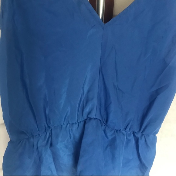 ZINGA Blue Top with Ruffles Size M - Picture 10 of 12